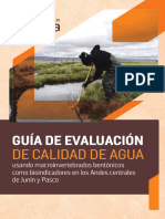 Guía Calidad de Agua Macroinvertebrados