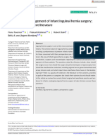 Pediatric Anesthesia - 2023 - Taverner - Perioperative management of infant inguinal hernia surgery  a review of the recent