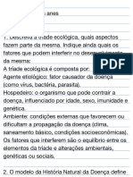 Estudo dirigido Epidemiologia.