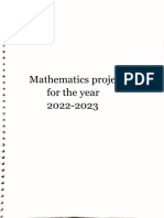 XI mathematics project