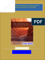 Full download Preliminary Edition of Statistics Learning from Data 1st Edition Roxy Peck Test Bank pdf docx