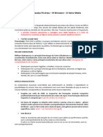 Roteiro de estudos P2 deArtes- 3º Bimestre- 1º Série Médio