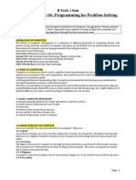 PPS - Computer Fundamentals Notes