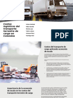 Costos logísticos del transporte terrestre de carga en colombia