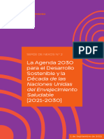 La Década del Envejecimiento Saludable Serie de Nexos No. 2 - La Agenda 2030 para el Desarrollo Sostenible