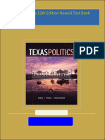 Full download Texas Politics 12th Edition Newell Test Bank pdf docx