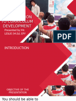 Introduction to Curriculum Development 3