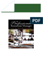 Professional Restaurant Manager David K. Hayes Allisha A. Mill David K. Hayes Allisha A. Mill 2024 scribd download