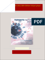 TORONTO NOTES 2022 38th Edition Yuliya Lytvyn All Chapters Instant Download