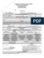 Plano Didactico 1° SEP DIAGNOSTICO