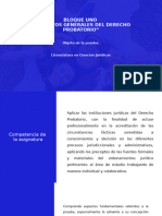 Semana Cuatro, Bloque Uno, Derecho Probatorio