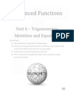 MHF4U Chapter 6 - Trigonometric Equations