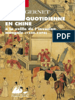 La Vie Quotidienne en Chine a La Veille de Linvasion Mongole (1250-1276)