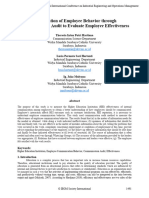 33. Identification of employee behavior through communication audit to evaluate employee effectiveness