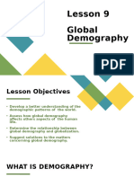 Lesson 9 Global Demography