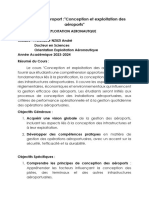 Plan Des Cours Dispenés Par Le Prof NZUZI André