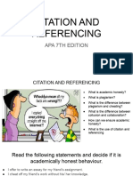 Citation and Referencing