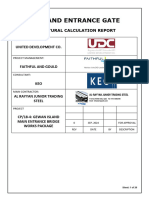 Exit and Entrance Gate Calculation Reprot