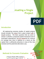 Chapter 4 Evaluating a Single Project