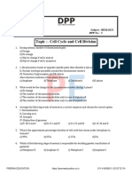 Cell Cycle and Cell Division Dpp 2