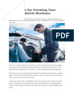 Strategies for Growing Your Electric Vehicle Business