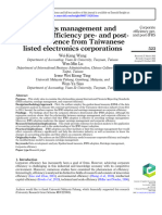 Earnings management and corporate efficiency pre- and postIFRS: evidence from Taiwanese listed electronics corporations