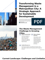 Transforming Waste Management in a Metropolitan City a Strategic Approach for Sustainable Developmen