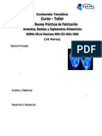 GenSol Temario BPF Alimentos NOM-251 16 Horas