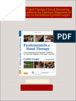 Fundamentals of Hand Therapy Clinical Reasoning and Treatment Guidelines for Common Diagnoses of the Upper Extremity 2e 2nd Edition Cynthia Cooper 2024 Scribd Download