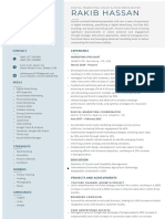 Blue Clean Professional CV Resume 05