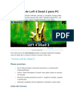 Trucos de Left 4 Dead 2 para PC