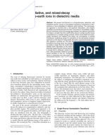 Transition Decays of Rare-earth Ions in Dielectric