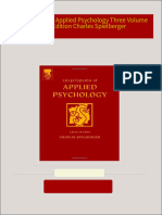 Full download Encyclopedia of Applied Psychology Three Volume Set 1st Edition Charles Spielberger pdf docx