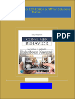 Consumer Behavior 12th Edition Schiffman Solutions Manual 2024 scribd download full chapters