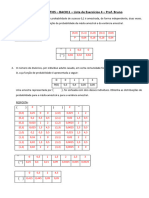 Lista de exercício estatística