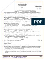 12th Accountancy Unit Test 2 Question Paper English Medium PDF Download