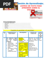 2° SESIÓN DÍA 1 COM LEEMOS UN TEXTO PARA APRENDER SOBRE EL VIH SIDA