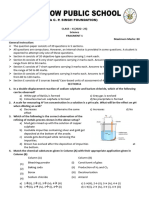 CHEMISTRY- practice paperff