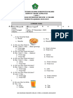 SOAL SAS BHS INGGRIS KELAS 3