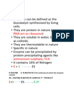 ENZYME DEFINITION AND CLASSIFICATION