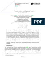 Cosmographic analysis of holographic nonzero torsion framework