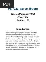 AI Curse or Boon