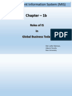 Chapter 1b_Roles of IS in Business Today