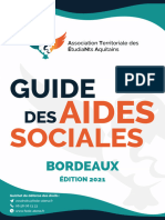 Guide des aides sociales Bordeaux 2021