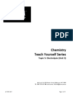 TOPIC 5- Electrolysis (Unit 3)