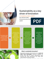 Sustainability as a key driver of Innovation