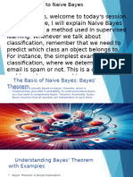 Naive bayes classification outlne