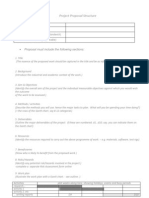 Project Proposal Structure