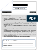 SEO JEE Sample-Paper-4 Class-12th Ques