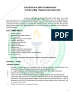 Post Doc Policy - International